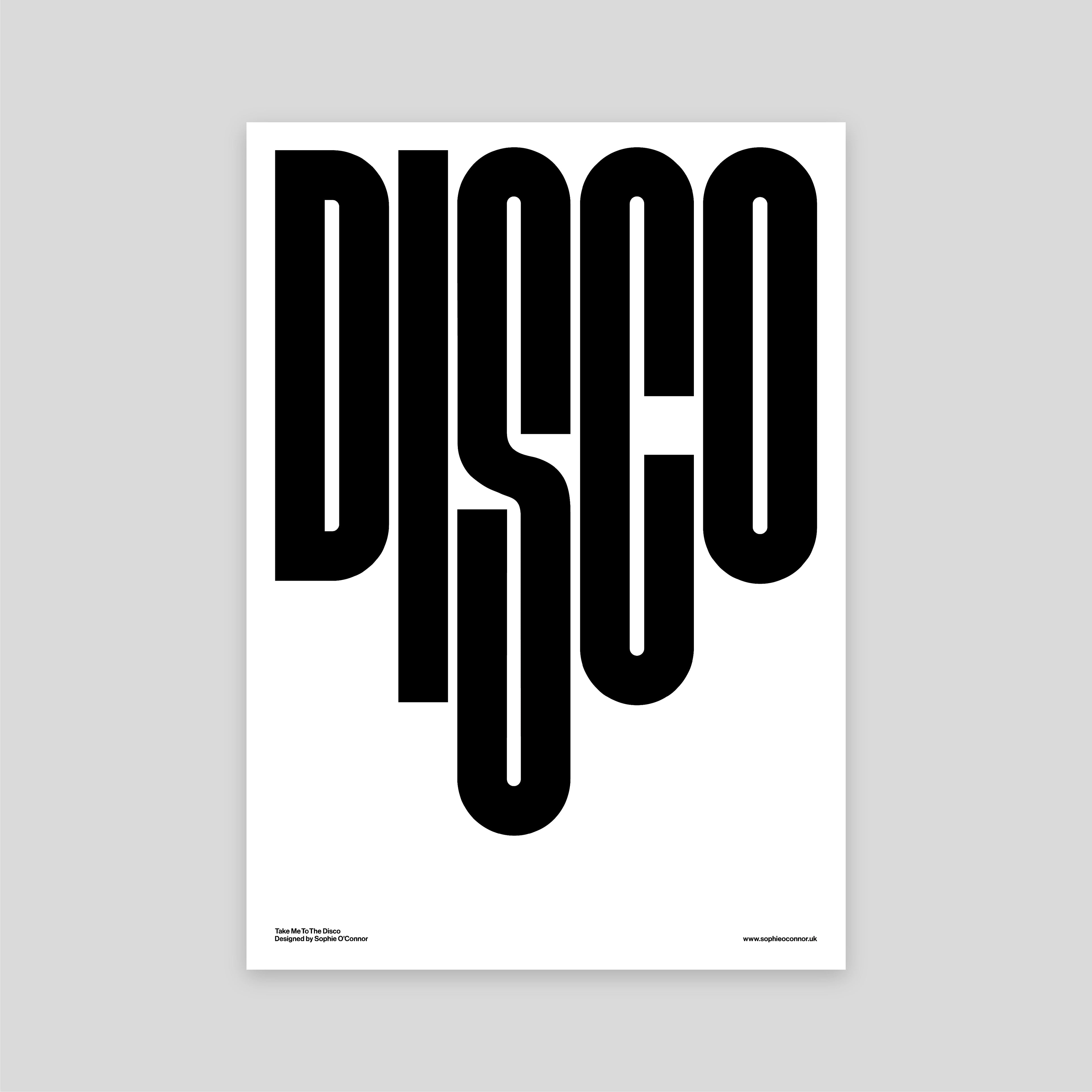 Take Me To The Disco Print